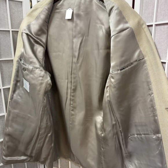 Bill Robin Son,Men’s,Dress Jacket,Beige,Sz L,Buttons,Pockets,Made in France.! - Picture 7 of 12
